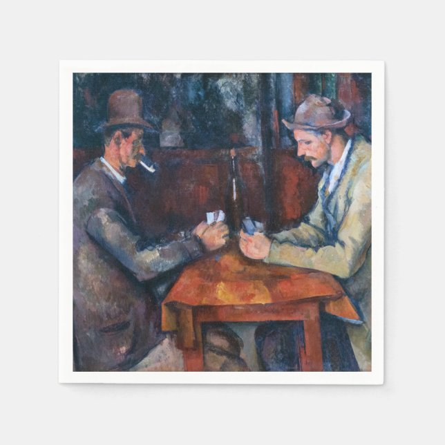 Guardanapo De Papel Paul Cezanne - Os Jogadores De Cartão (Frente)