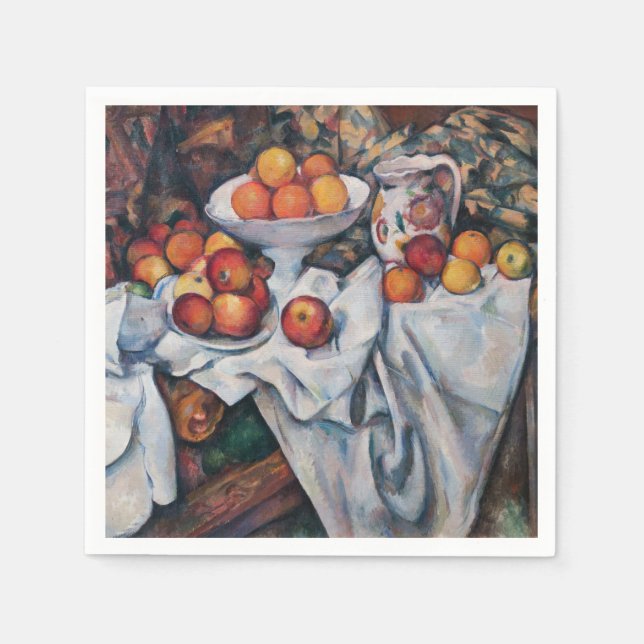 Guardanapo De Papel Paul Cezanne - Vida Estática, Maçãs e Laranjas (Frente)