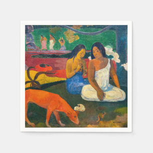 Guardanapo De Papel Paul Gauguin - Árearea / O Cachorro Vermelho