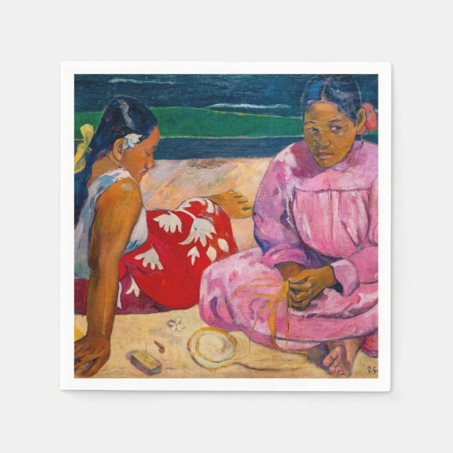 Guardanapo De Papel Paul Gauguin - Mulheres taitianas na praia (Frente)