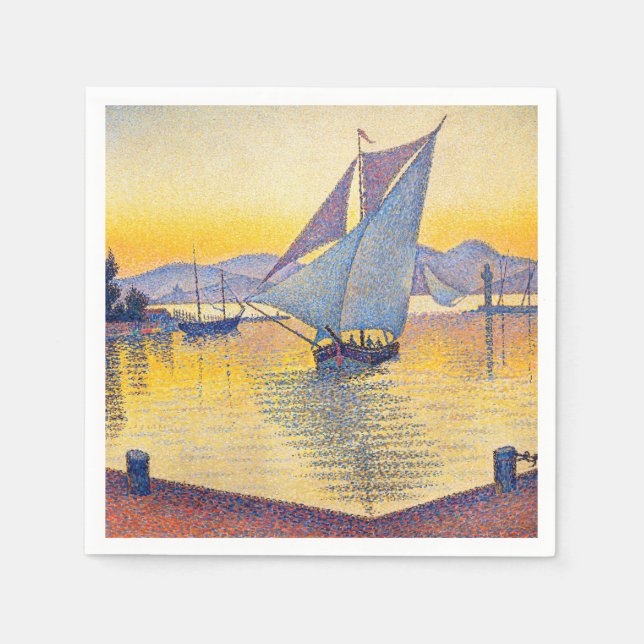 Guardanapo De Papel Paul Signac - A Porta do Sunset, Opus 236 (Frente)
