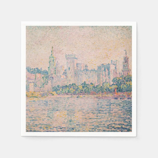 Guardanapo De Papel Paul Signac - Avinhão, Manhã (Frente)