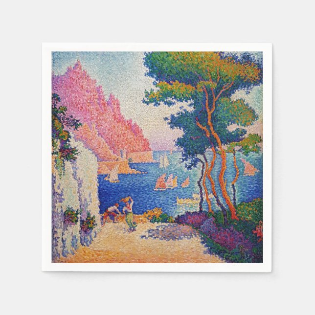 Guardanapo De Papel Paul Signac - Capo di Noli (Frente)