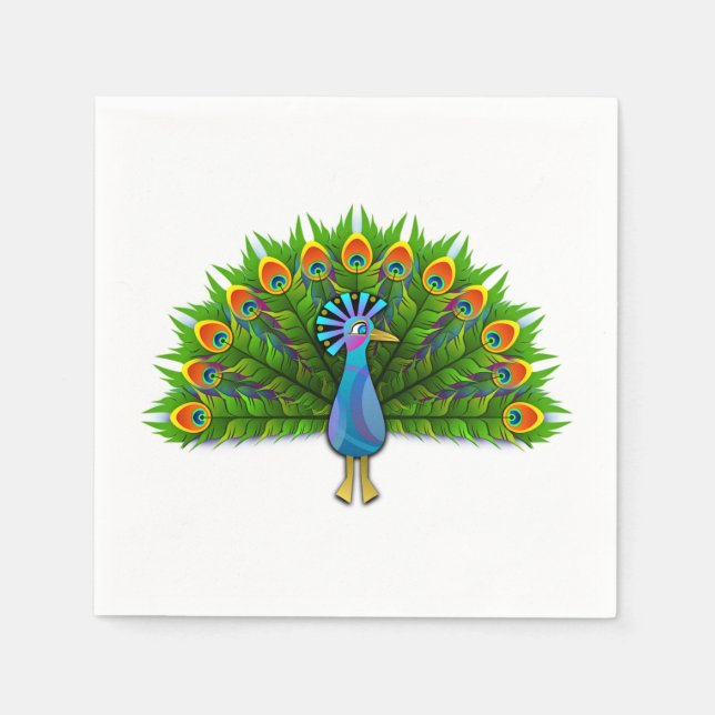 Guardanapo De Papel pavão (Frente)