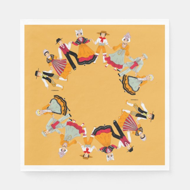 Guardanapo De Papel Pays de Loire, France (Frente)