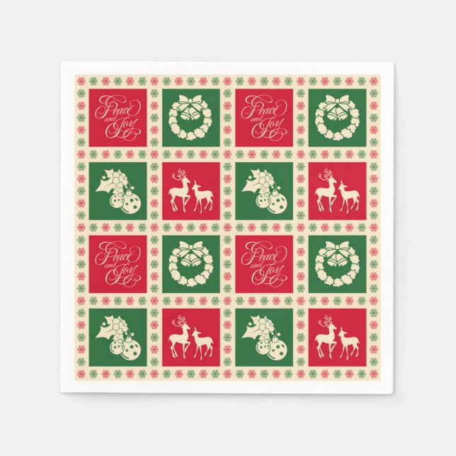 Guardanapo De Papel Paz e alegria (Frente)