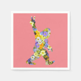 Guardanapo De Papel Pé-Grande Floral do Amor de Paz