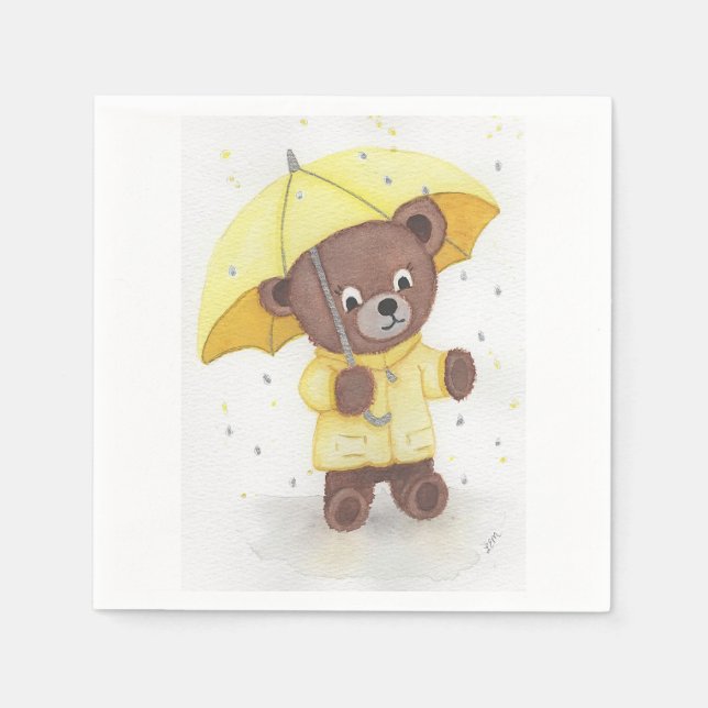 Guardanapo De Papel Pé-urso na Chuva (Frente)