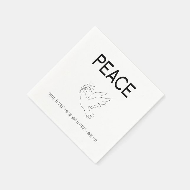 Guardanapo De Papel Peace be still bird flying (Canto)