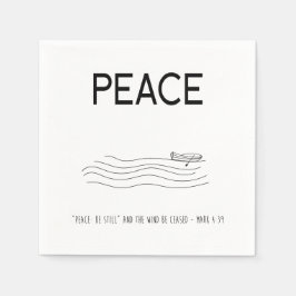 Guardanapo De Papel Peace Be still Boat in water