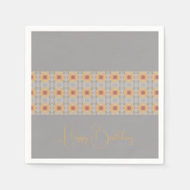 Guardanapo De Papel Peach Floral Patterno