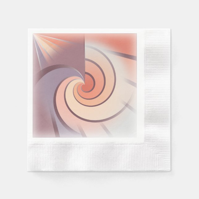 Guardanapo De Papel Peach fuzz seashell (Frente)