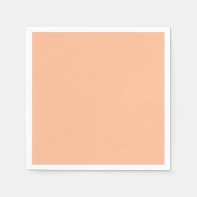 Guardanapo De Papel Peach Fuzz Solid Color (Frente)