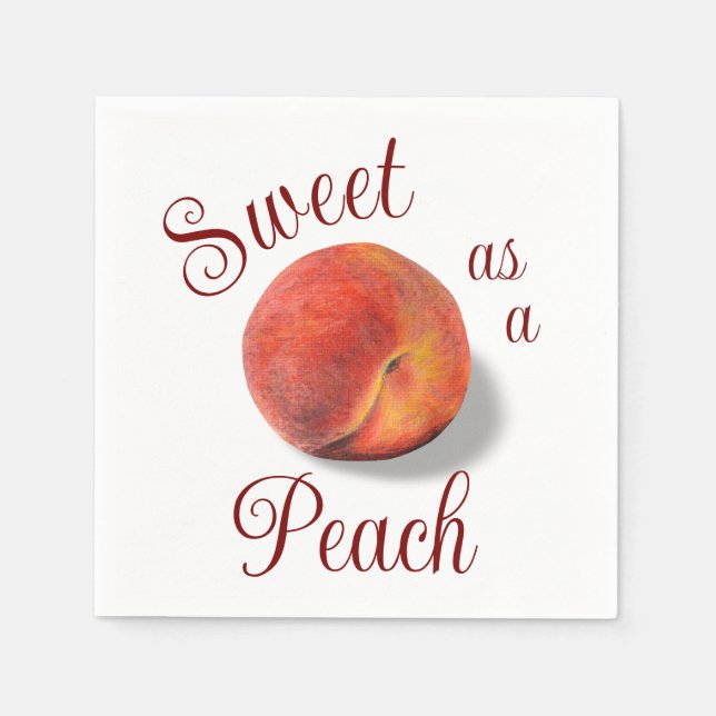 Guardanapo De Papel Peach Paper Napkin (Frente)