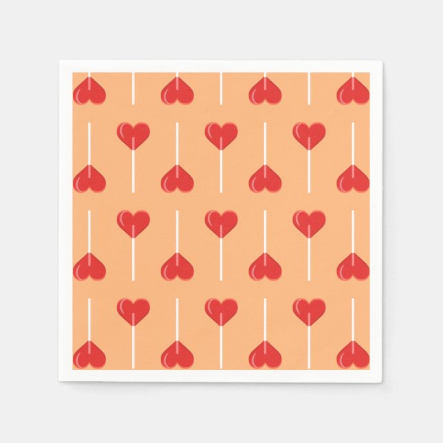 Guardanapo De Papel Peachy Love Suckers Red (Frente)