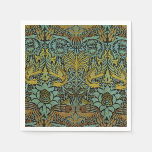 Guardanapo De Papel Peacock e Dragão William Morris Tapeçaria Design