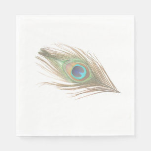 Guardanapo De Papel Peacock Feather