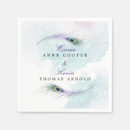 Guardanapo De Papel Peacock Feather