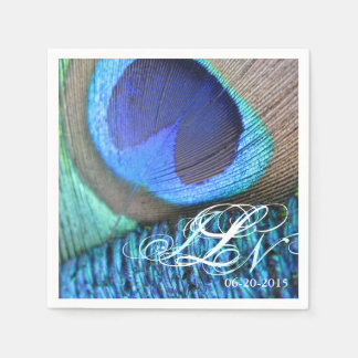 Guardanapo De Papel Peacock Feather Napkin