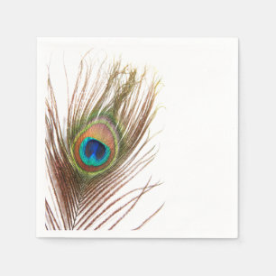 Guardanapo De Papel Peacock Feather Napkins
