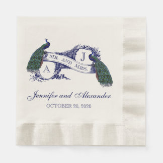 Guardanapo De Papel Peacock Rustic Wedkins