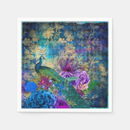 Guardanapo De Papel Peacock Wedding Supply Paper Napkins