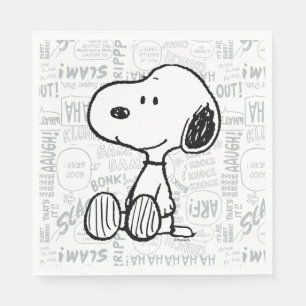 Guardanapo De Papel PEANUTS  Biscoito em Histórias em quadrinhos bran