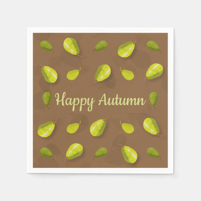 Guardanapo De Papel Pear Paper Napkins (Frente)