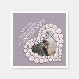 Guardanapo De Papel Pearl 30 Wedding Anniversário - fraldas