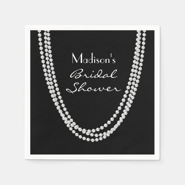 Guardanapo De Papel Pearl Chá de panela Napkins de 1920 (Frente)