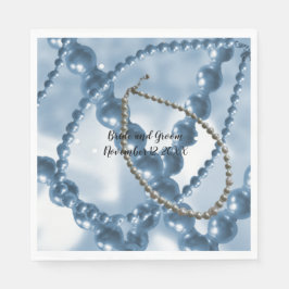Guardanapo De Papel Pearl Strands Blue Wedkins