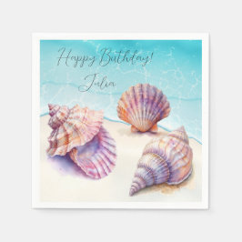 Guardanapo De Papel Pearls De Praia Tropical Elegante Náutica