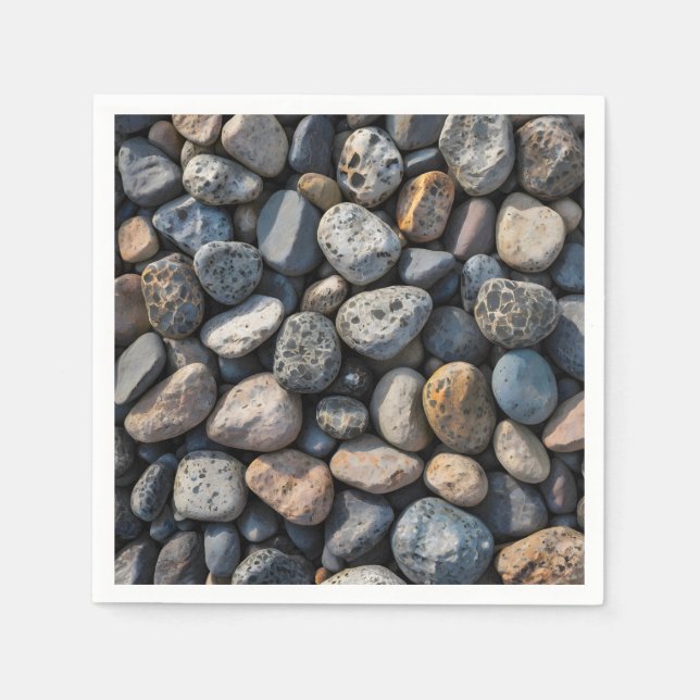 Guardanapo De Papel Pebble Mosaic (Frente)