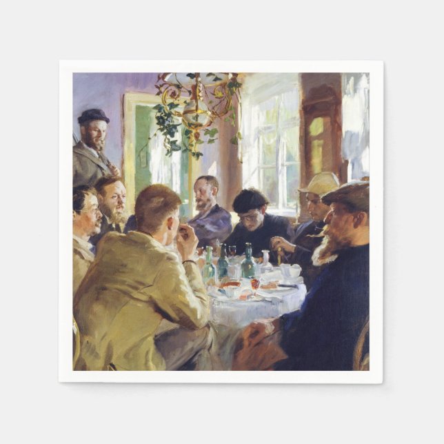 Guardanapo De Papel Peder Severin Kroyer - Hora do almoço (Frente)