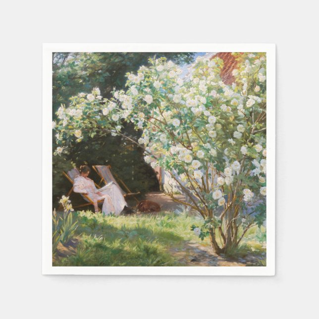 Guardanapo De Papel Peder Severin Kroyer - Rosas (Frente)