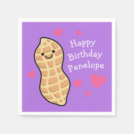 Guardanapo De Papel Pedra de Festa de aniversário de amendoim