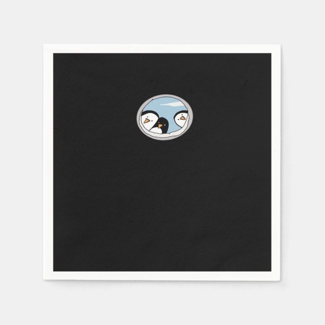 Guardanapo De Papel Peekabo Penguins (Frente)