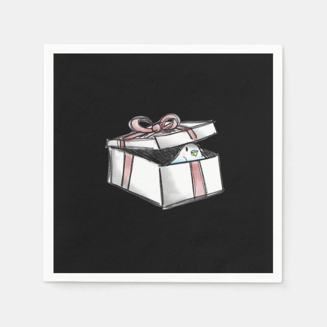 Guardanapo De Papel Peekabo presente (Frente)