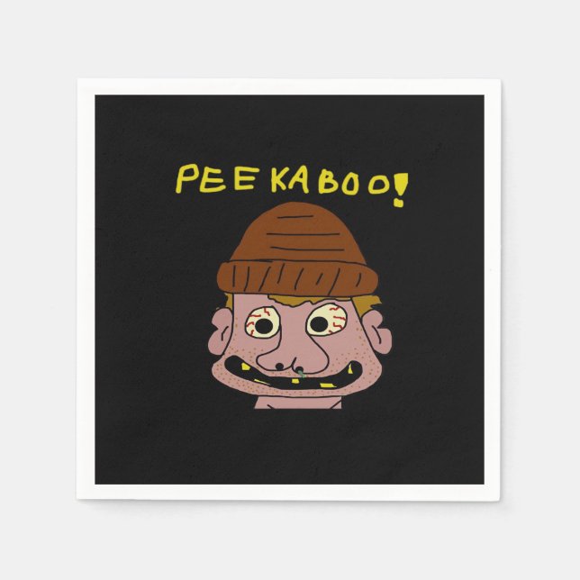 Guardanapo De Papel Peekabo Weird Man (Frente)