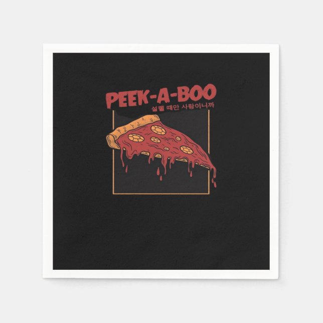 Guardanapo De Papel Peekaboo Engraçado Cotação (Frente)