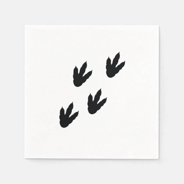 Guardanapo De Papel pegadas de dinossauro (Frente)