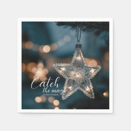 Guardanapo De Papel Pegue a Estrela Mágica de Natal
