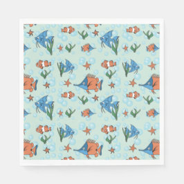 Guardanapo De Papel Peixe de animação bonito