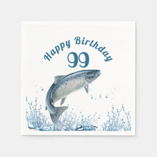 Guardanapo De Papel Peixe Grande Na Água 99º Aniversário
