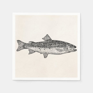 Guardanapo De Papel Peixe-guar vítreo - Vazio Modelo de peixes aquátic