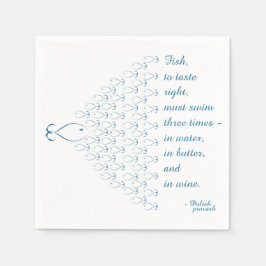 Guardanapo De Papel Peixe Polonês Proverb Napkin