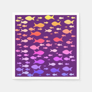 Guardanapo De Papel Peixes Coloridos Navel Napkins
