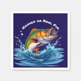 Guardanapo De Papel Peixes viciados em diversão de Reel