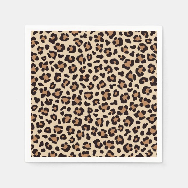 Guardanapo De Papel Pele-Pele-Leopardo Padrão (Frente)