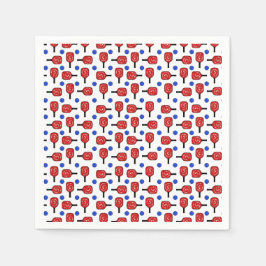 Guardanapo De Papel Película vermelha, pás azuis e picles,